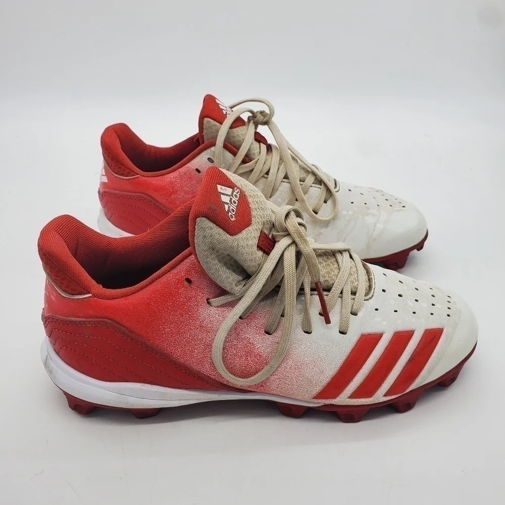 adidas Men Size 7.5 Shoes Baseball Cleats Icon 4 Splash MD Red Lace Up G26694